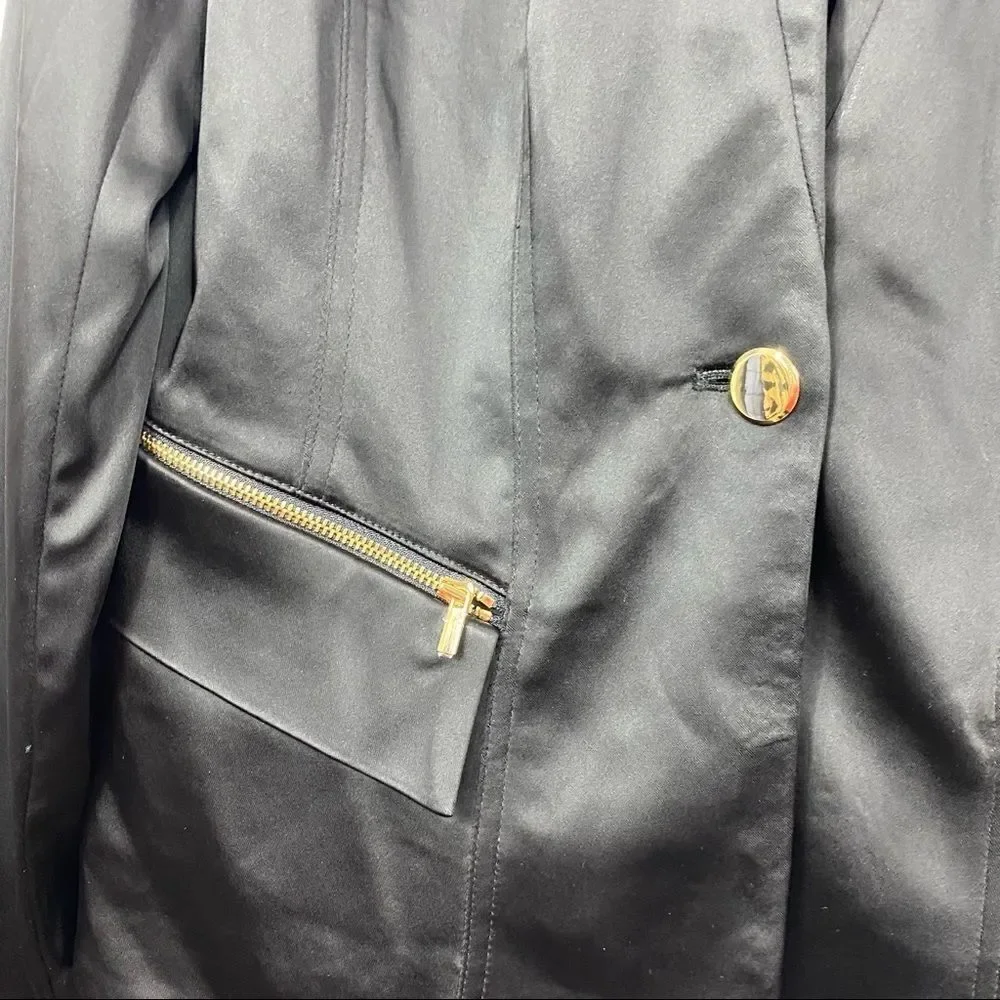 Cache Satin Black Blazer New Without Tags - Picture 5 of 5